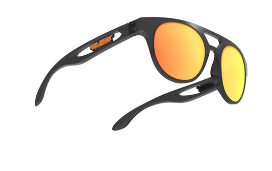 Rudy Project Lifestyle Sunglasses, Fiftyone Crystal Graphite MLS Orange SP514095