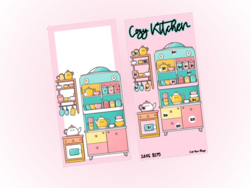 Savings Insert & Envelope Bundle | Cozy Kitchen