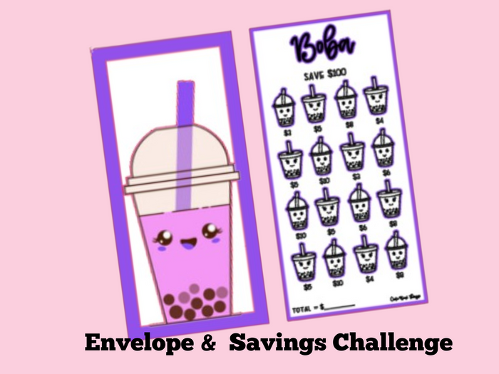 Savings Insert & Envelope Bundle | Food | Boba Set