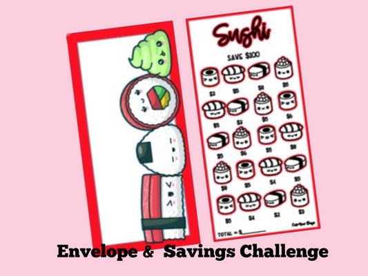 Savings Insert & Envelope Bundle | Food | Sushi Set