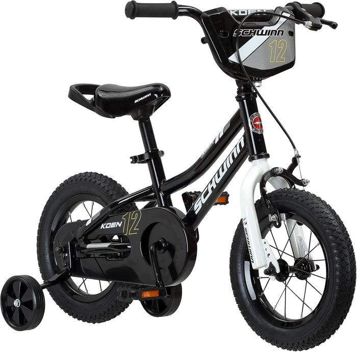 Schwinn Koen And Elm BMX Style Toddler And Kids Bike For Girls And Boys 12in Black