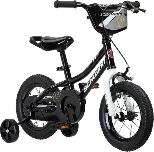 Schwinn Koen And Elm BMX Style Toddler And Kids Bike For Girls And Boys 12in Black