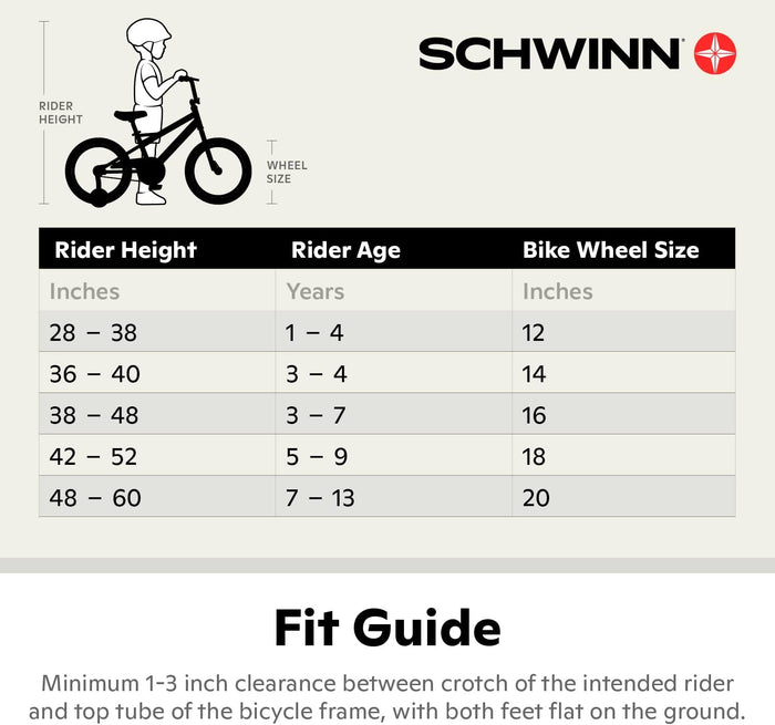 Schwinn S0403BAZ Elm Girls Bike For Toddlers And Kids 14in Teal