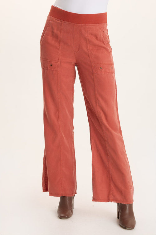 XCVI Schyler Soft Twill Wide-Leg Trouser