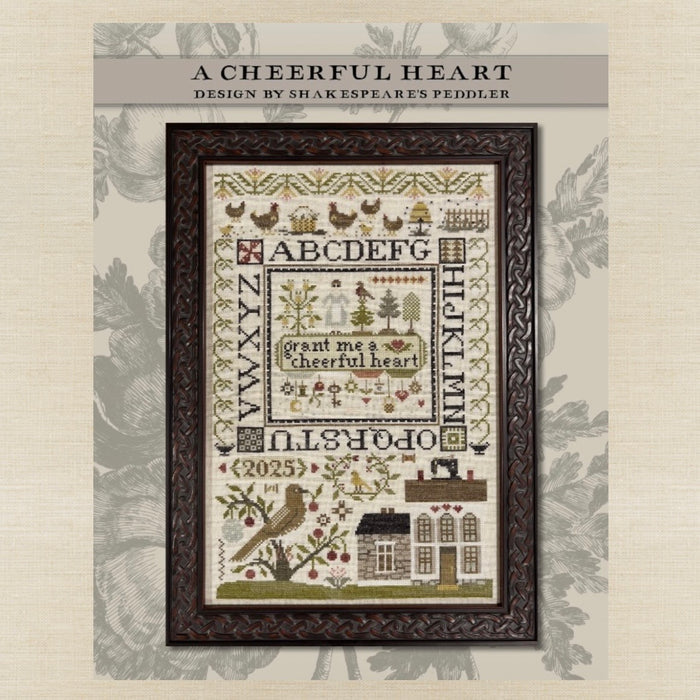 Shakespeare's Peddler - A Cheerful Heart - Booklet Chart IH and/or Roxy Floss Conversion