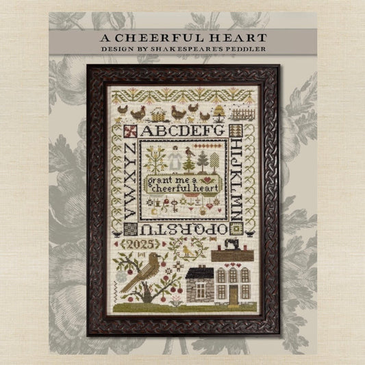 Shakespeare's Peddler - A Cheerful Heart - Booklet Chart IH and/or Roxy Floss Conversion