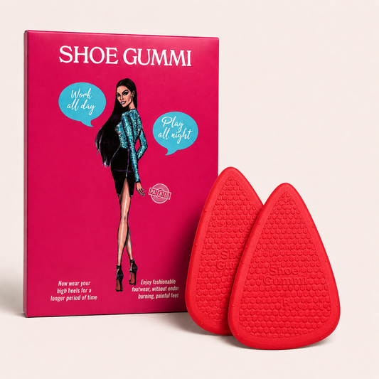 SHOE GUMMI POINTED RED