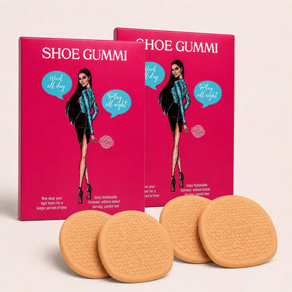 SHOE GUMMI ROUND TAN