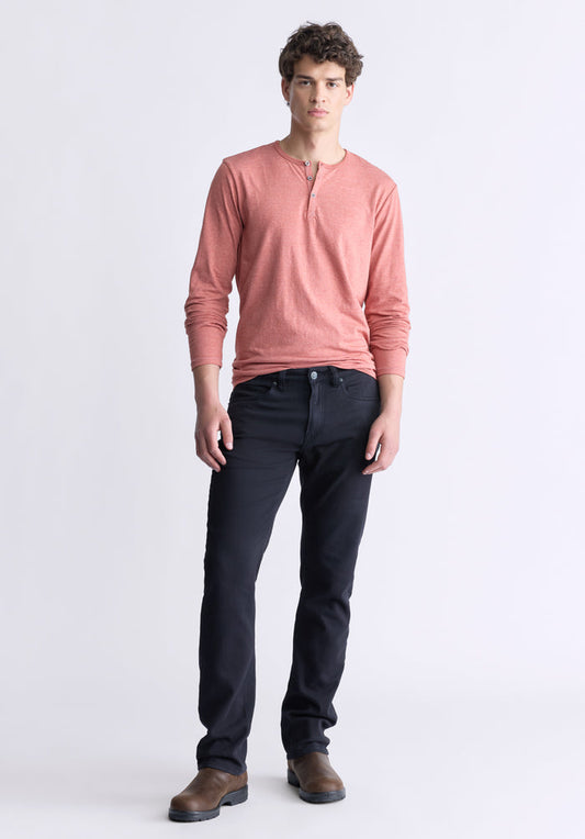 Buffalo Men Pants Black Woven Casual Pants Stretch