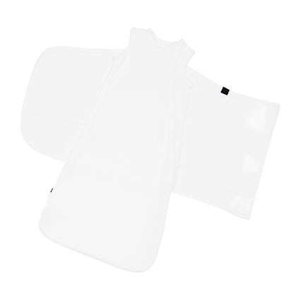 Sleep Bag Swaddler in Cloud 0.5 shown unswaddled diagonal
