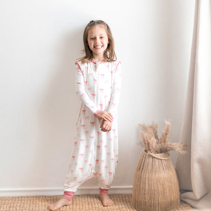 Child girl modeling Sleep Bag Walker in Bow 0.5