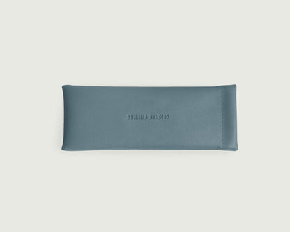 Lagoon::Slim Sac Eyewear case blue  front