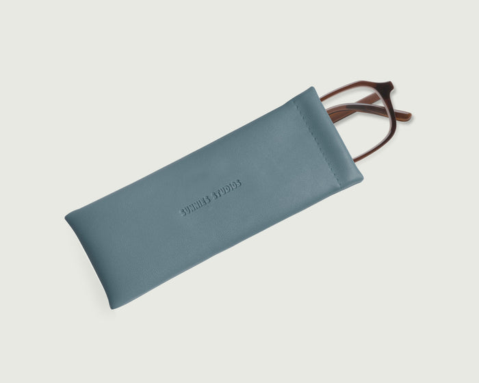 lifestyle-Lagoon::Slim Sac Eyewear case blue