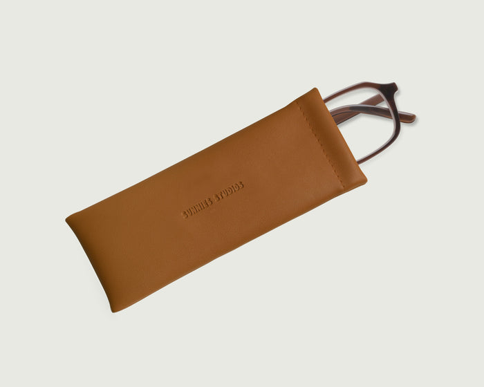 lifestyle-Canyon::Slim Sac Eyewear case brown