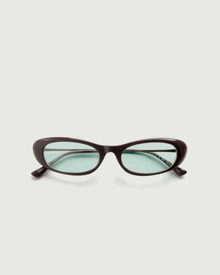 Ganache::Slim Sunglasses cateye Brown recycled polyester top
