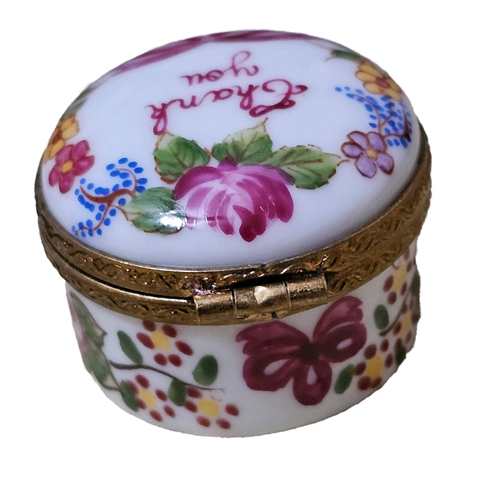 Baby First Tooth Limoges Box Porcelain Limoges Baby babies French Trinket Box