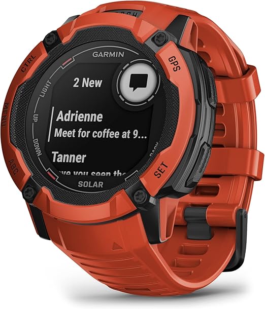 Smart Watch-Flame Red Garmin Instinct 2X Solar