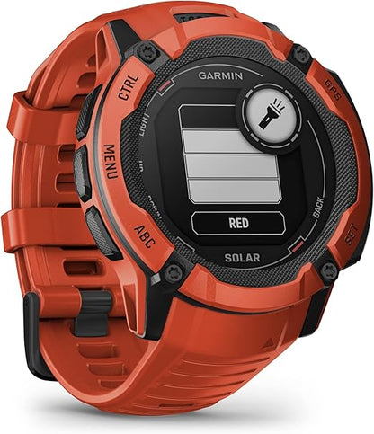 Smart Watch-Flame Red Garmin Instinct 2X Solar