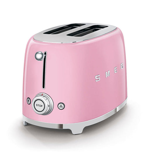 Smeg 50's Retro Style 2 Slice Toaster | Pink Smeg Toaster Euronics Ireland
