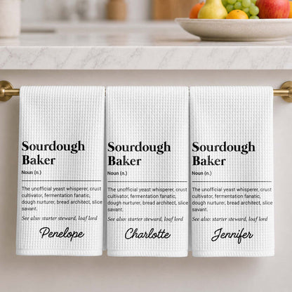 "Sourdough Baker Definition" – Personalized Kitchen Towel | Gift For Bakers & Bread Lovers