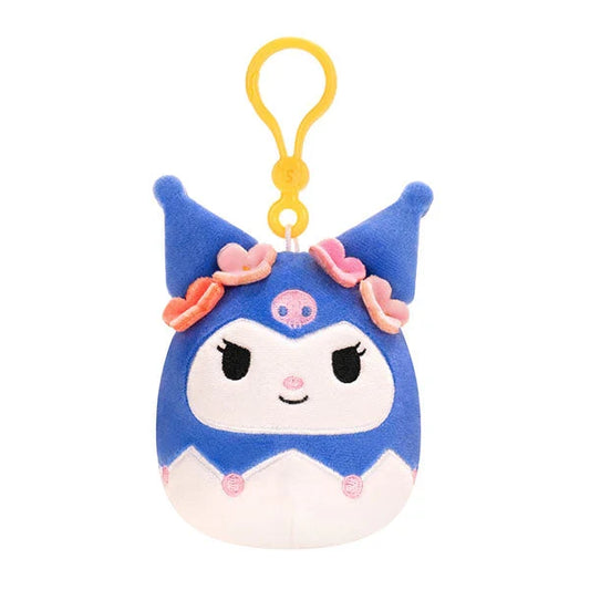 Squishmallow 3.5 Inch Sanrio Tropical Kuromi Plush Clip