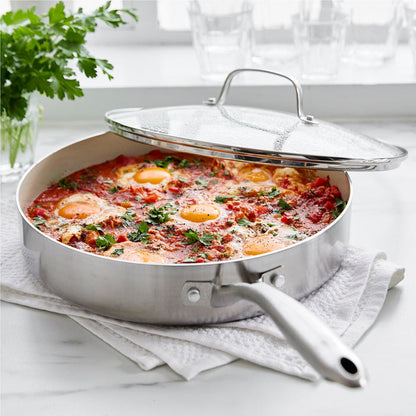 Stainless Pro 3.75-Quart Sauté Pan with Lid