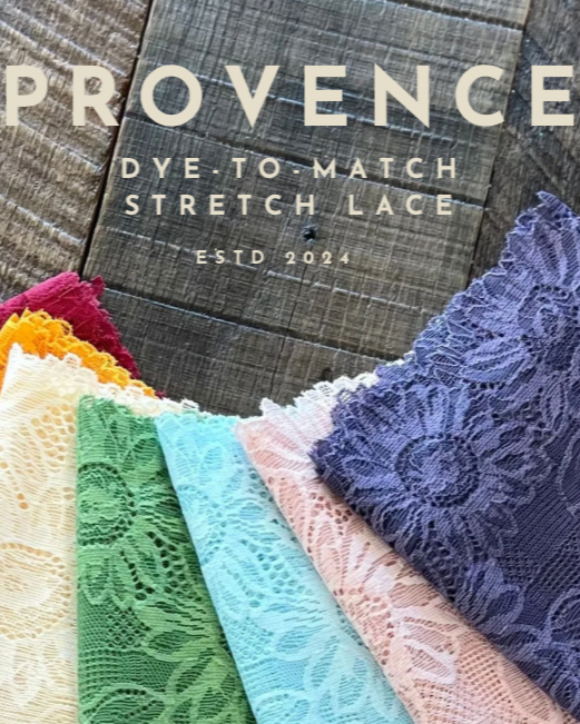 Stretch Lace #502- 9" Provence Dye to Match Lace - BACK IN STOCK!