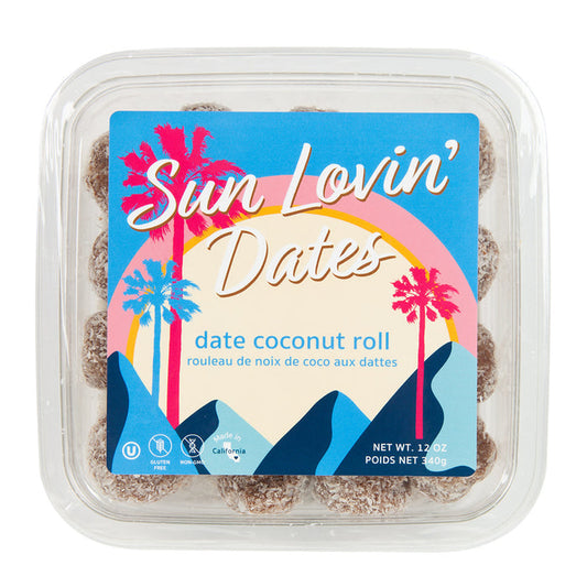 Sun Loving Date Coconut Roll Candy Tub - 12 Count