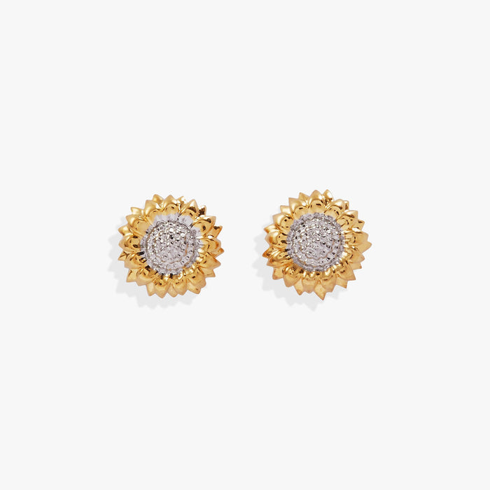 Sunflower Mini Stud Earrings