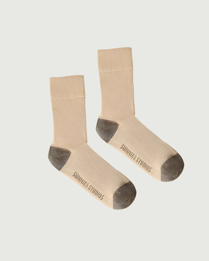 Cream::Holiday Socks Socks Cream front 1