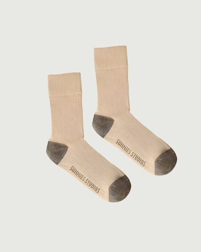 Cream::Holiday Socks Socks Cream front 1