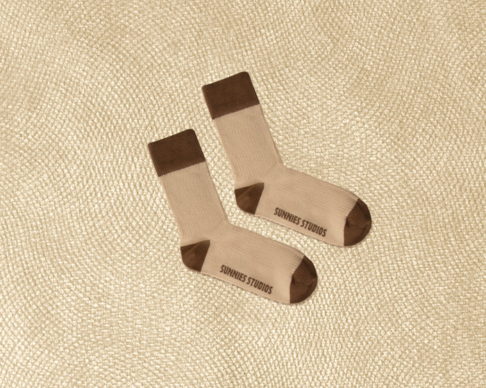 lifestyle-Cream::Holiday Socks Socks Cream