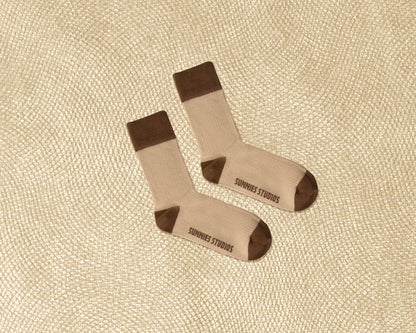 lifestyle-Cream::Holiday Socks Socks Cream