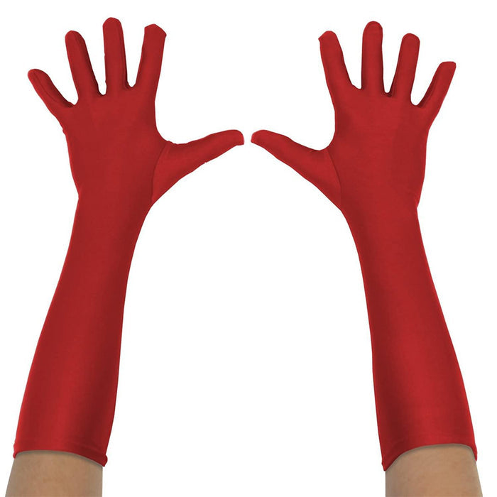 Superhero Long Costume Gloves in Assorted Colors - TVStoreOnline