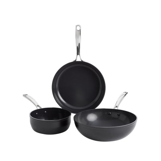 Superior Ceramic koekenpan 28 cm,  wok 30 cm en sauteuse 20 cm