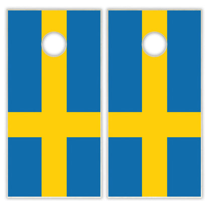 Sweden Flag Cornhole Set