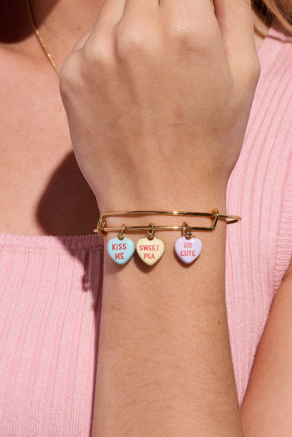 Sweethearts® Multi-Heart Charm Bangle