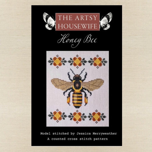 The Artsy Housewife - Honey Bee - Chart IH and/or Roxy Floss Conversion