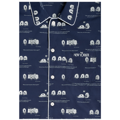 The Dozin’ Bagels Pajamas by Sleepy Jones, Men’s Fit Detail