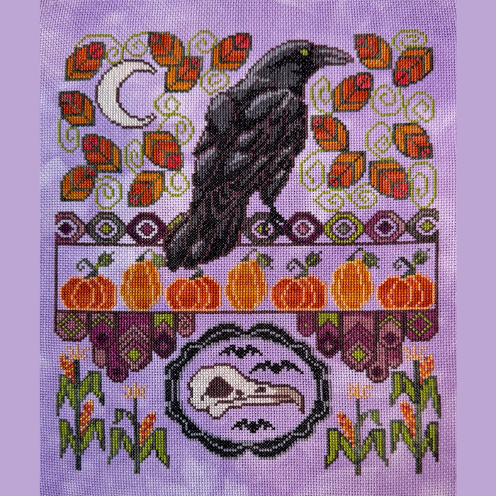 The Marigold Needle - Autumn Raven - Booklet Chart IH and/or Roxy Floss Co Floss