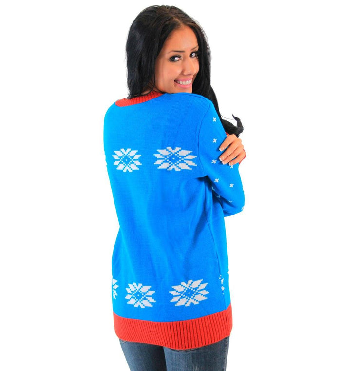 The Smurfs Papa Smurf As Santa Ugly Christmas Sweater-tvso