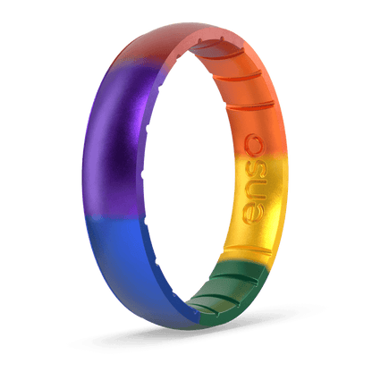 Handcrafted Classic Thin Silicone Ring - Encircle Pride