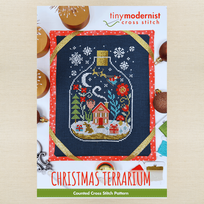 Tiny Modernist - Christmas Terrarium - Chart IH and/or Roxy Floss Conversion