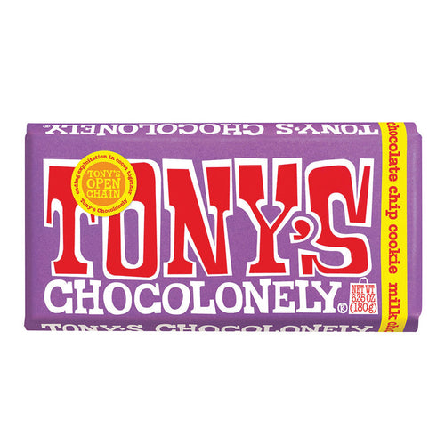 Tony's Chocolonely Chip Cookie Milk Chocolate Candy - 15 Count