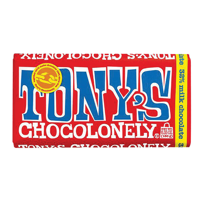 Tony's Chocolonely Milk Chocolate 32% Large Bar - 15 Count