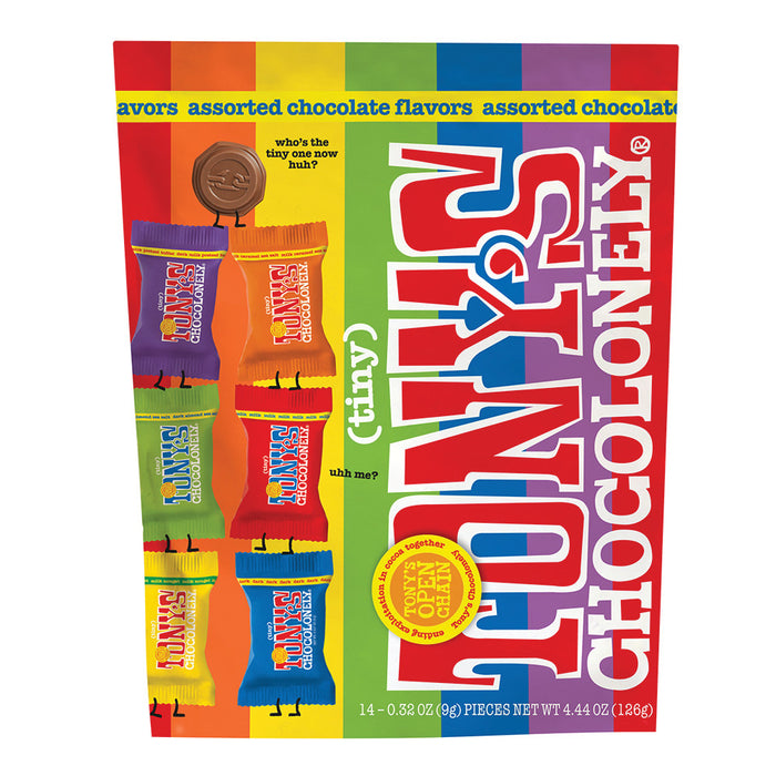 Tony's Chocolonely Tinys Assorted Chocolate Pouch - 8 Count