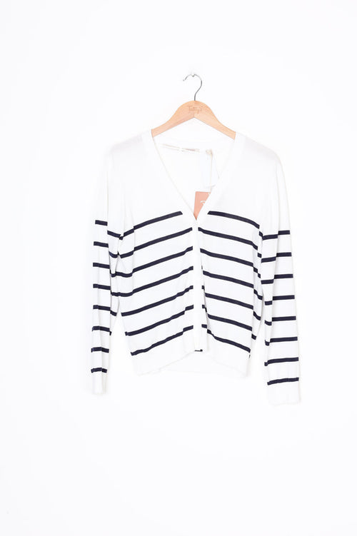 Trenery Womens White Cardigan Size L