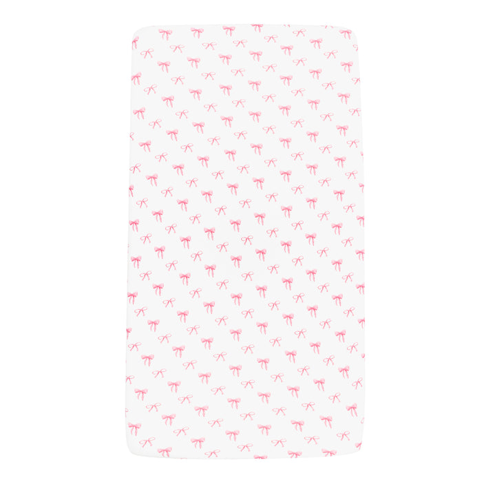 Twin Sheet in Bow on mattress
