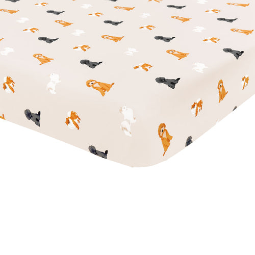 Kyte Baby's Twin Sheet in Fluffy Dog