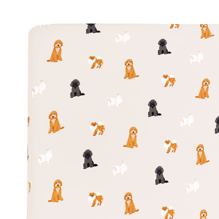 Twin Sheet in Fluffy Dog corner